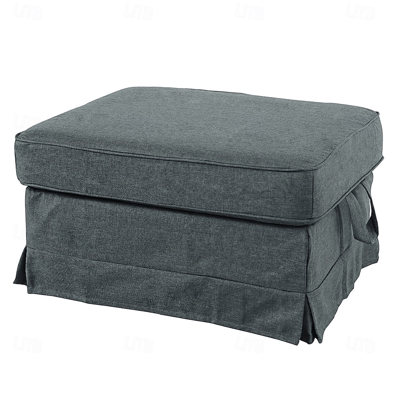 EKTORP Shoe Bench Cover, Solid Color Quilted Polyester Slipcover, Durable Non-Slip Protector for Entryway or Home4