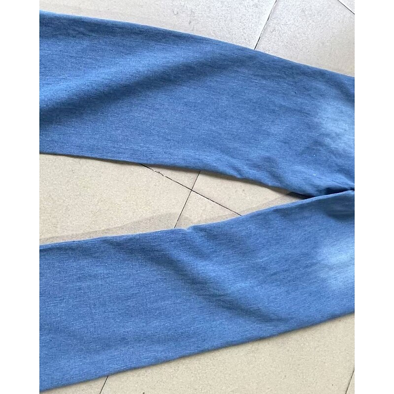 Women's Jeans Culottes Wide Leg Chinos Vacation Vintage Streetwear Full Length Medium Waist Plain Pocket Elastic Waist Comfortable Inelastic Micro-elastic Outdoor Vacation Daily Blue Fall Winter4