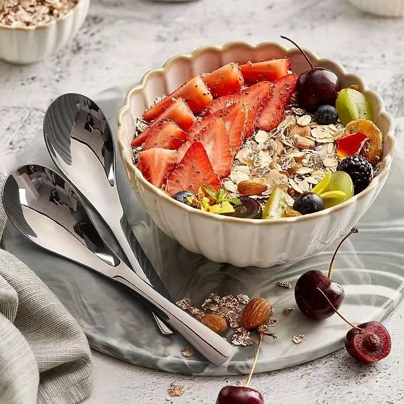 6pcs Stainless Steel Soup Spoons – Classic Minimalist Design, Dishwasher Safe, Perfect Gift for Holidays, Father’s Day, Mother’s Day, Easter, Anniversaries, Birthdays, and Parties2