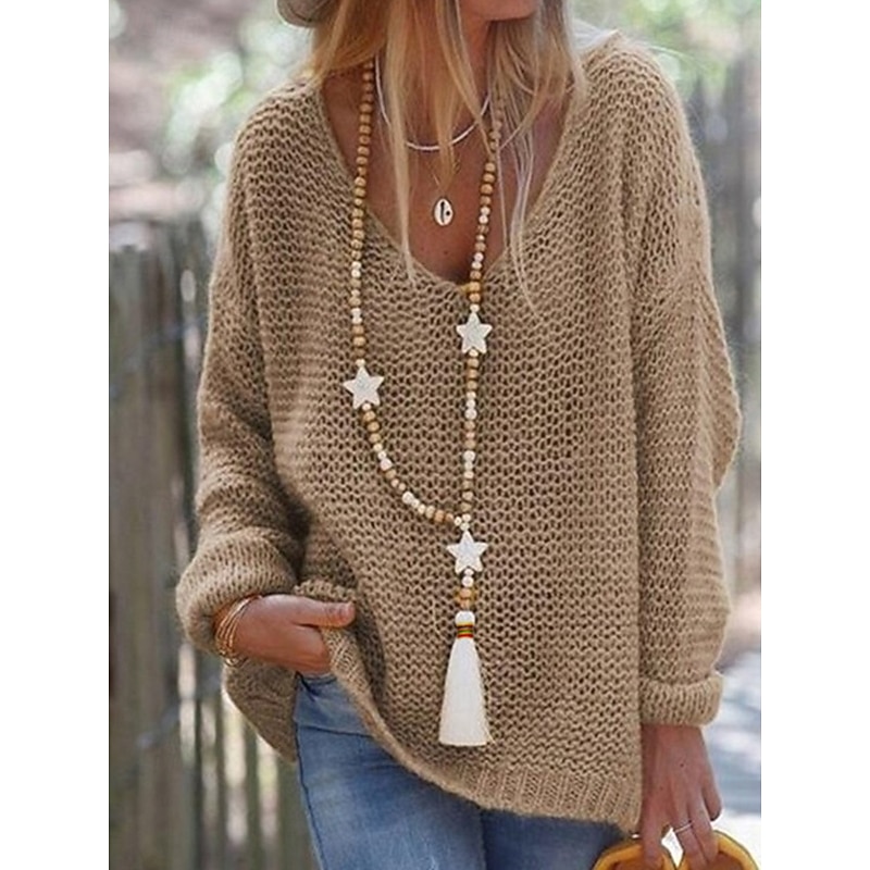 Women's Long Beaded Tassel Necklace with Star Pendant, Bohemian Wooden Beads Jewelry for Casual Outfits, Beachwear and Parties