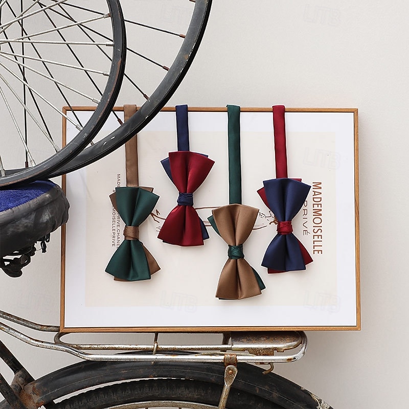 Men's Bow Tie Modern Contemporary Bow Color Block Wedding Party Daily Wear