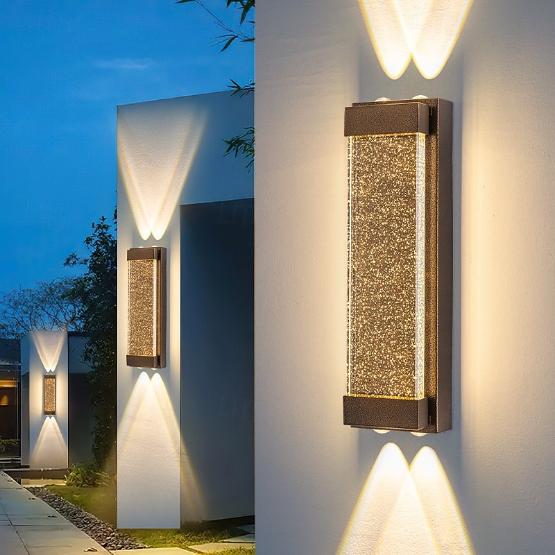 Outdoor Wall Lamp 40/60cm Modern and Simple Outdoor Waterproof Stainless Steel Acrylic 1PCS LED Hanging Wall Lamp, Suitable for Communities, Villas, Courtyards, Hotels, Gardens Wall Sconce4