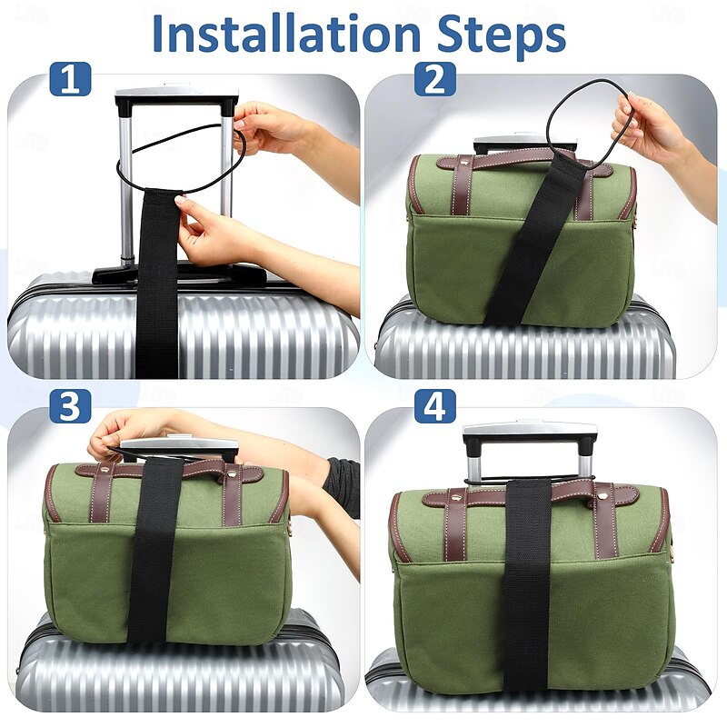 3Pcs Luggage Straps for Suitcases Add A Bag Elastic Luggage Belt Strap Adjustable Size Travel Belt for Luggage Lightweight Luggage Connector Straps for Baggage Handbag2