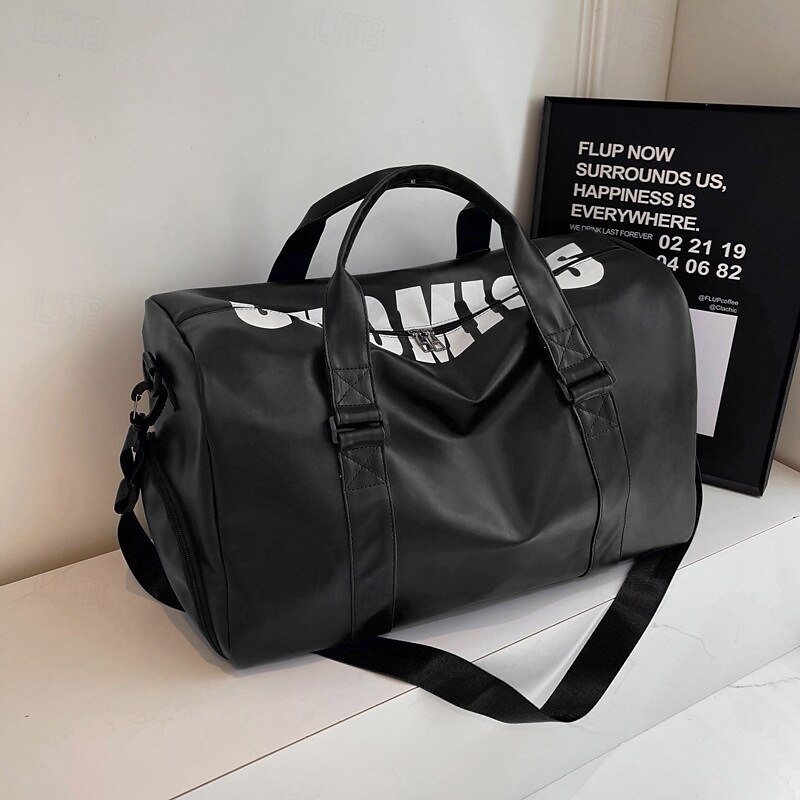 Duffel Bag / Gym Bag Workout / Travel / Sports Lightweight PU(Polyurethane) Shoe & Wet Compartment2