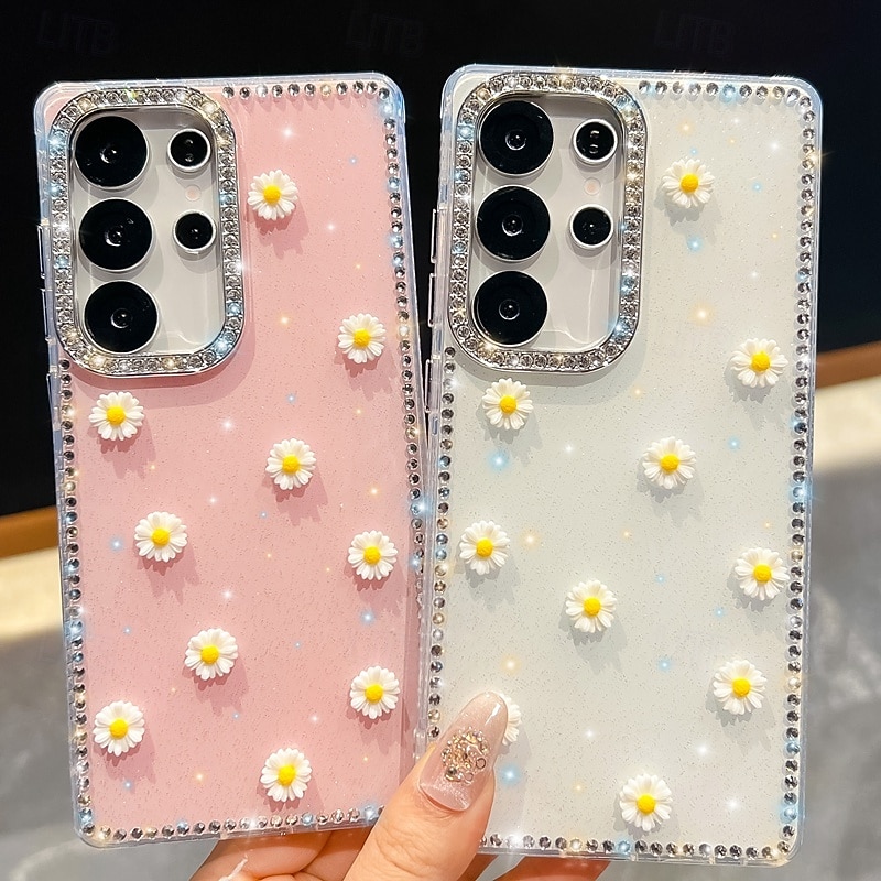 Phone Case For Samsung Galaxy S25 S24 Ultra Plus S23 Ultra A56 A36 A26 A16 A55 5G A15 Back Cover Shockproof Flower Floral TPU Silicone4