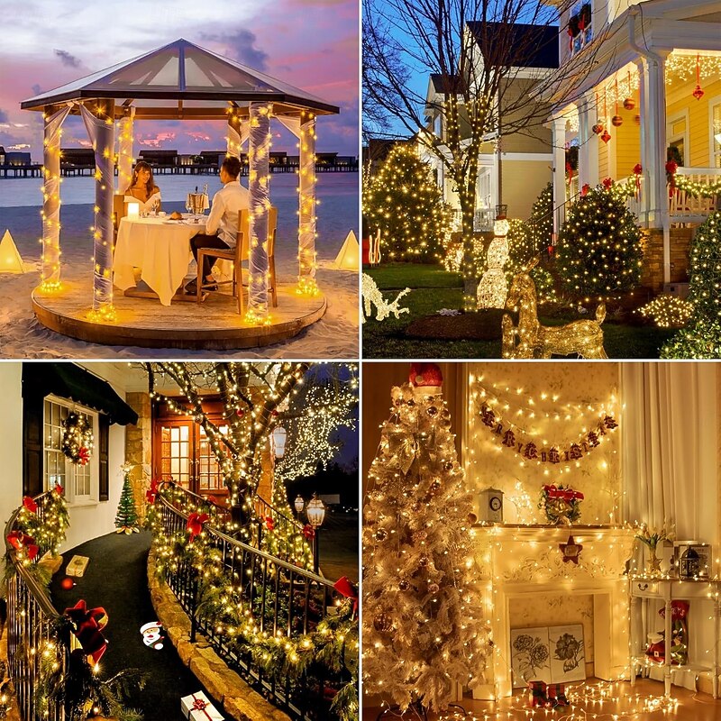 10M 9.6W Flash 100-LED Warm WhiteCool White Light Strip Light Lamp Christmas light string (EU Plug , AC 220V)