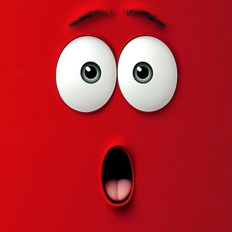 Men's 3D Funny Emotes T Shirt Long Sleeve T shirt 3D Print Crew Neck Shirt Fashion Exaggerated Street Daily Lake Blue Red Green Summer Spring Fall Clothing Apparel S M L XL XXL XXXL4