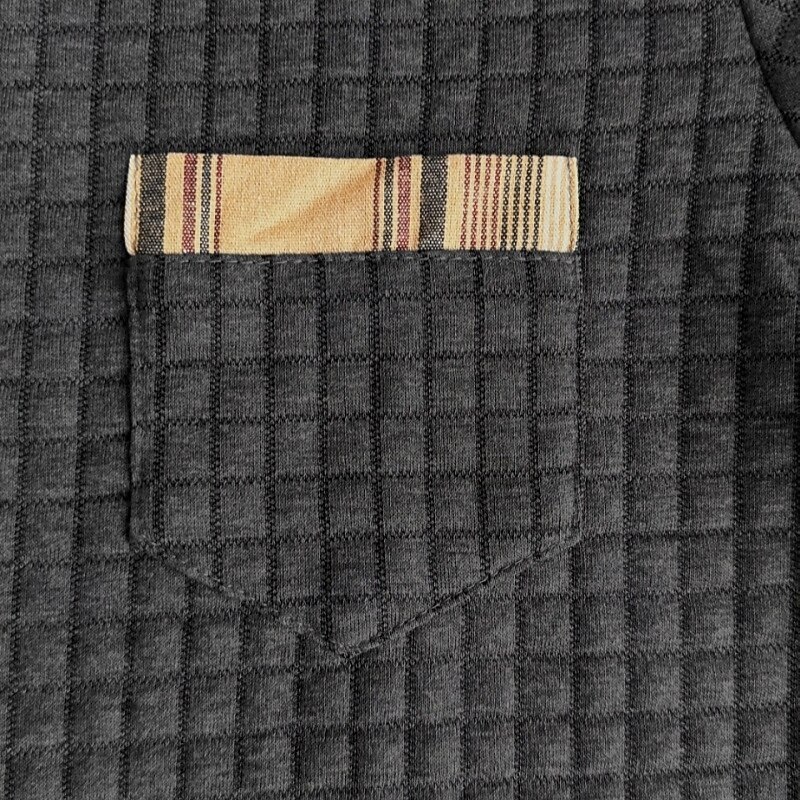 Men's Waffle Polo Shirts Golf Polos Shirts Business Casual Lapel Classic Long Sleeve Fashion Basic Solid Color Pocket Fall Winter Regular Fit Black White Navy Blue Army Green Gray Waffle Polo Shirts4