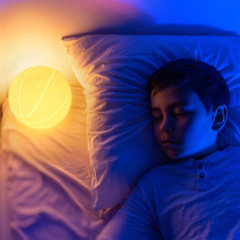 Basketball Night Light, Gifts for Fathers Dad Men Basketball lamp Room, Changing Sport Fan Room Decoration Graduation Gifts for Boy Kids