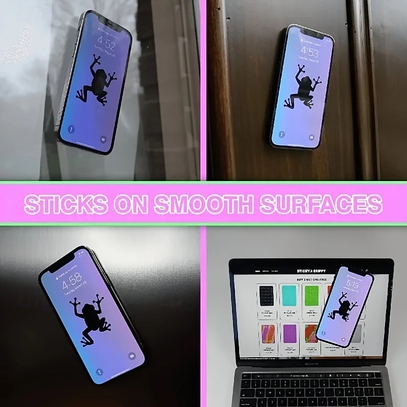 3-piece double-sided creative silicone suction cup mobile phone holder mobile back sticker selfie fixer stand3