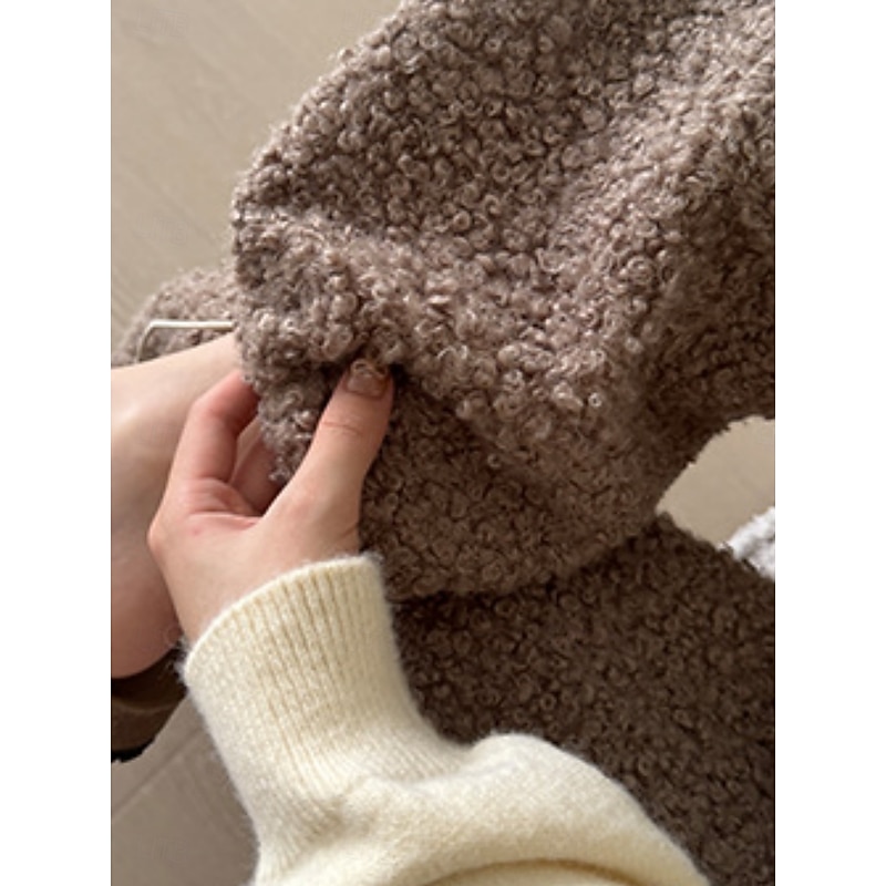 Women's Wide Leg Chinos Fashion Streetwear Basic Full Length High Waist Plain Pocket Elastic Waistband Comfy Soft Comfortable Stretchy Outdoor Street Khaki Spring Fall Winter Loose Fit3