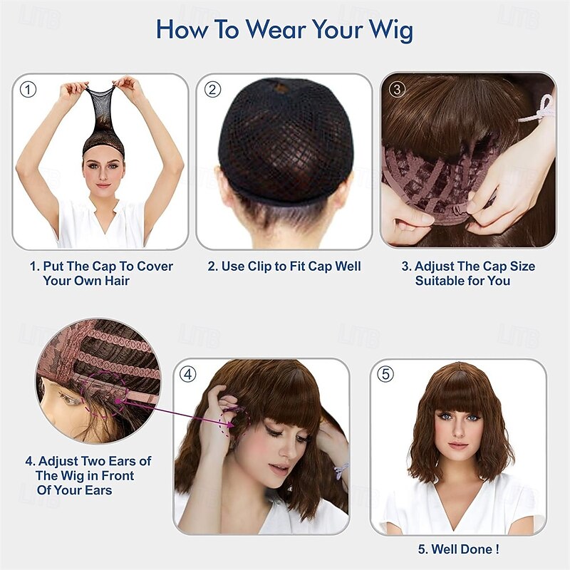 70s Brown Highlight Disco Wig Farrah Fawcett Wigs for Women Lady Natural Synthetic Full Wigs Vintage Cosplay Costume Hair Wig3