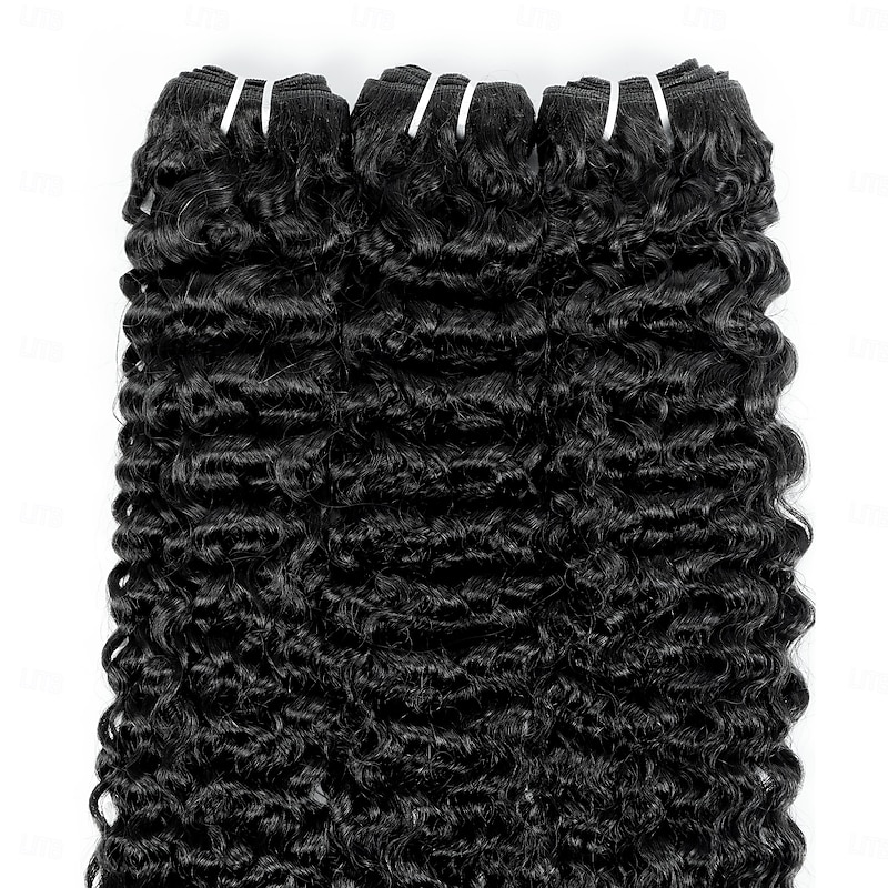 Burmese Curly Bundles Human Hair 14-30 Inch 3 Bundles Burmese Human Hair Extension Natural Black3