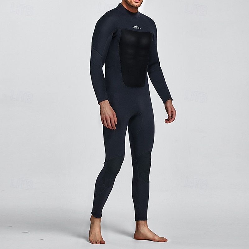 Men's Full Body Swimwear Dive Skin Suit UPF50+ Long Sleeve Swimwear Back Zip Swimming Diving Surfing Snorkeling Patchwork Summer Spring Autumn3