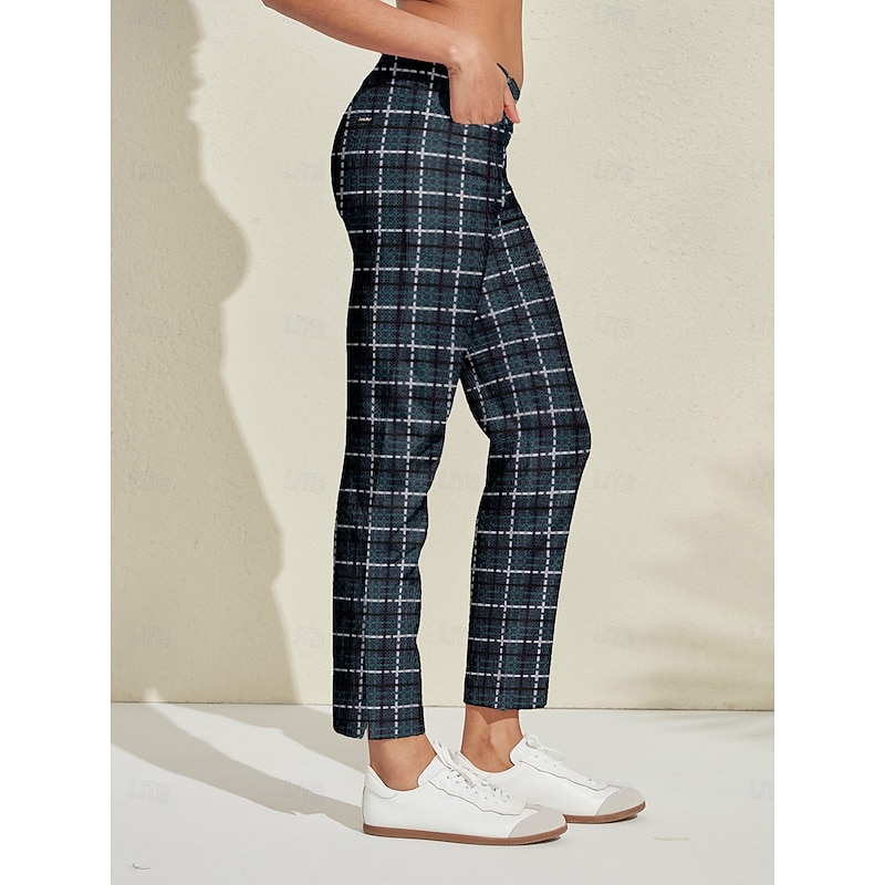 Women's Golf Pants Blue Pants / Trousers Ladies Golf Attire Clothes Outfits Wear Apparel2