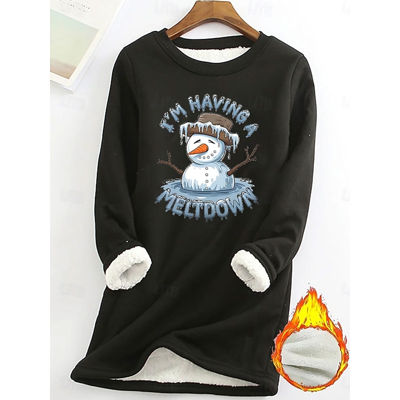 Women's Pullover Sweatshirt Graphic Letter Warm Casual Fuzzy Long Sleeve Round Neck Long Tops Street Casual Light Pink Black Dark Pink Blue Spring Fall Winter3