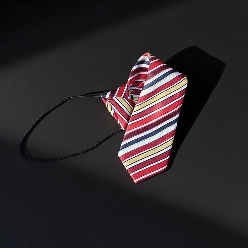 Kid's Ties Classic Plaid / Striped / Chevron / Round Formal Evening Daily Wear Date4