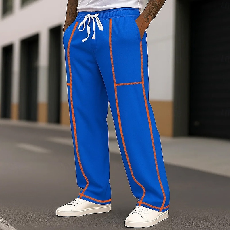 Men's Sweatpants Wide Leg Sweatpants Athletic Pants Trousers Open Bottom Sweatpants Drawstring Elastic Waist Plain Moisture Wicking Breathable Full Length Sports Outdoor Casual Daily Vacation Fashion2