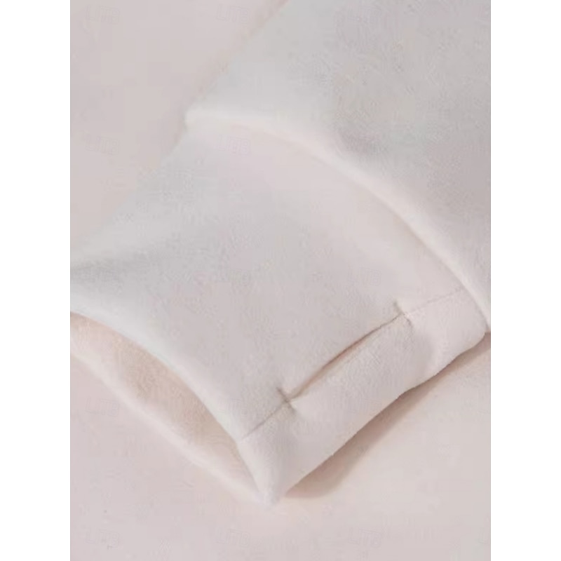 Women's Sherpa Jacket Casual Jacket Comfortable Breathable Zipper Casual Plain Vacation Street Casual Daily Wear Zipper Regular Stand Collar Regular Fit Long Sleeve Outerwear Black Pink Beige Spring4