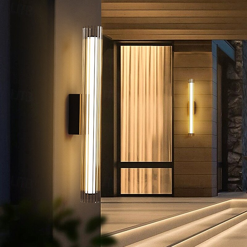LED Outdoor Wall Lights 50cm Modern Waterproof IP65 Metal For Balcony Aisle Garden Villa 110-240V