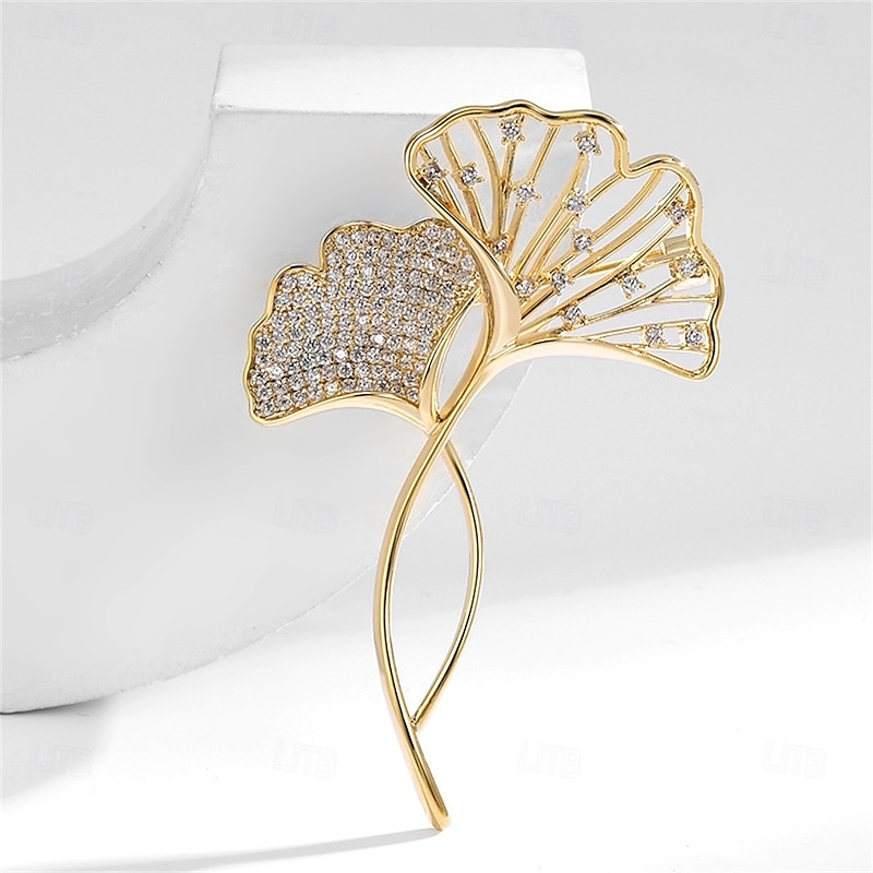 Brooches Classic Flower Fashion Cute Brooch Jewelry Gold For Wedding Party Gift Engagement Prom Festival3