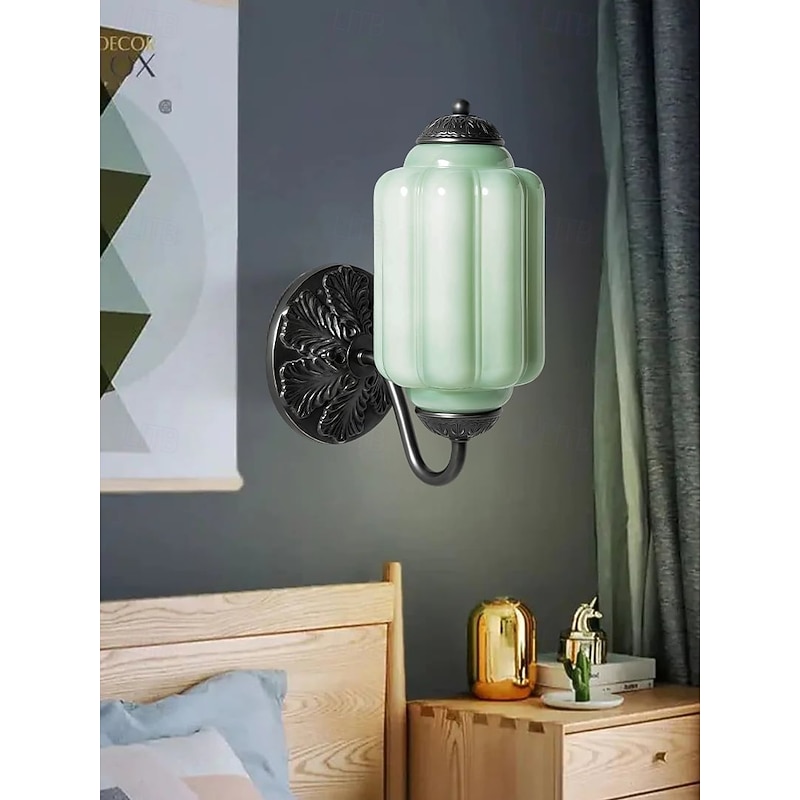 Indoor Wall Light  E27 LED Glass Shade Dining Room Living Room Hallway Corridor Light  110-240V4