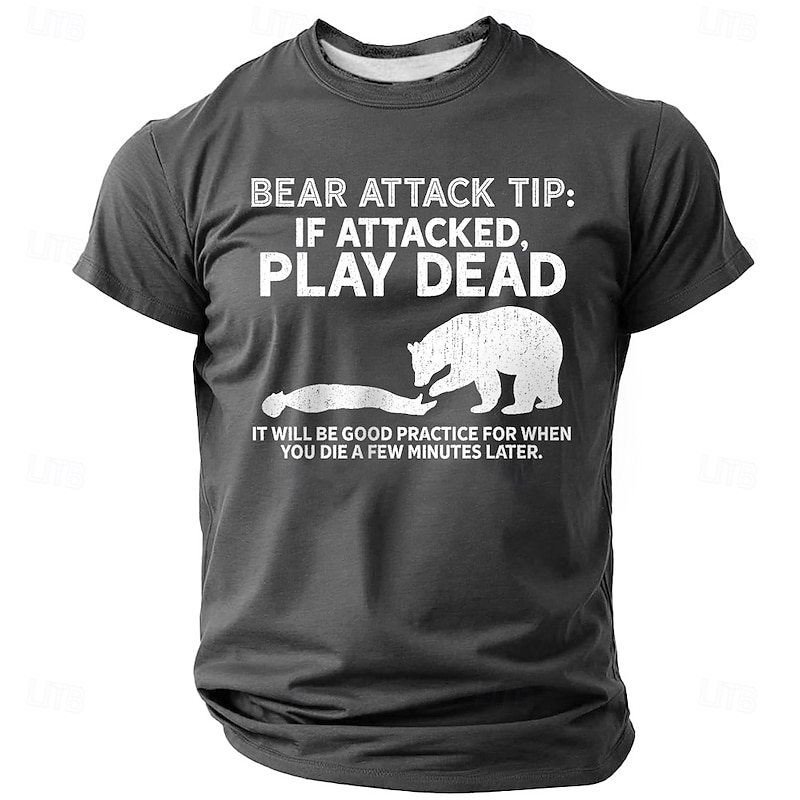 Men's Funny Slang T Shirt Short Sleeve T shirt 3D Print Crew Neck Shirt Fashion Daily Street Daily Black White Red Summer Spring Clothing Apparel S M L XL XXL XXXL2