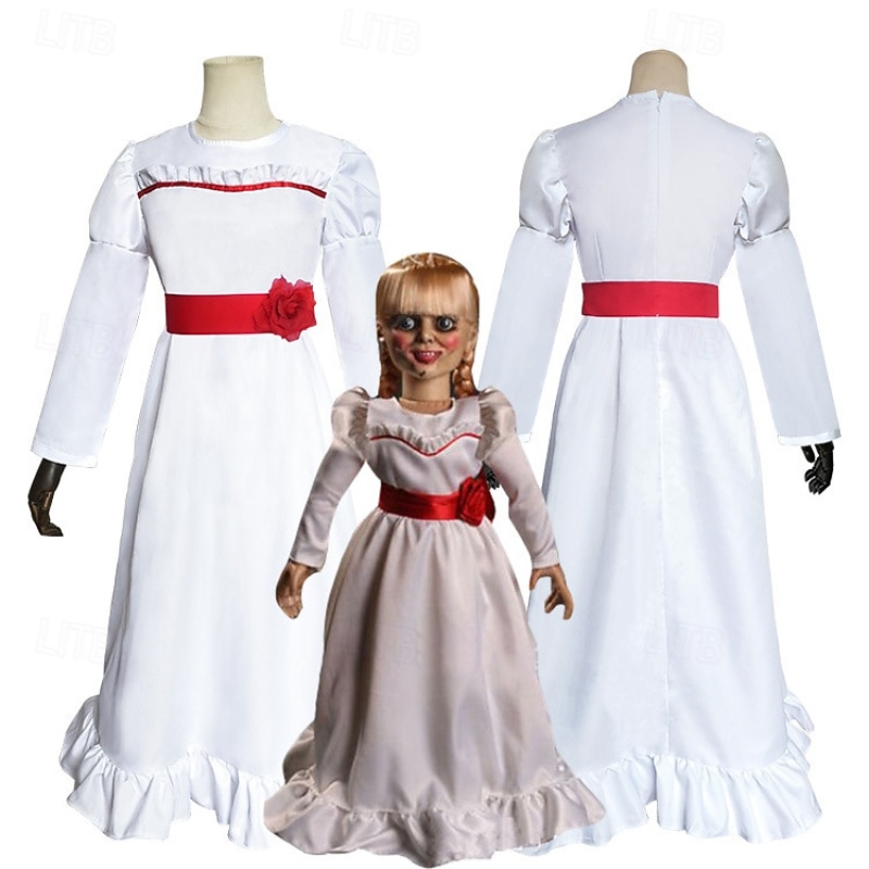 The Conjuring Annabelle Cosplay Costume Halloween Outfits Cosplay Movie Cosplay for Kid's Carnival Masquerade