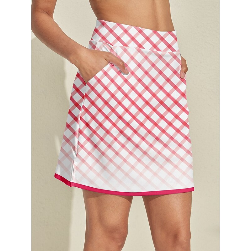 Women's Tennis Skirts Golf Skirts Yan pink Skirt Ladies Golf Attire Clothes Outfits Wear Apparel