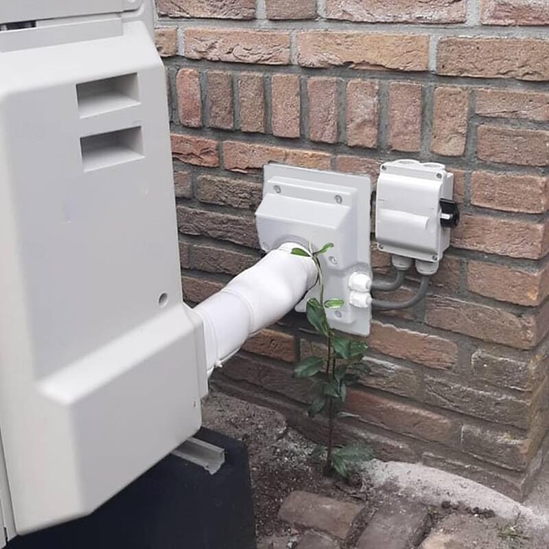 4.5cm/6cm HVAC Wall Penetration & Line-Set Cover Kit, Easy Install Split Cover Wall Sleeve for AC Line Set, HVAC Wall Penetration Cover for Indoor & Outdoor Air Conditioner Systems4