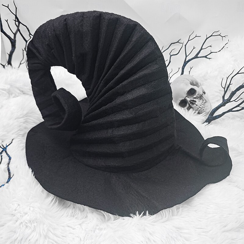Women's Hat Party Hat Cosplay Breathable Halloween Pure Color4