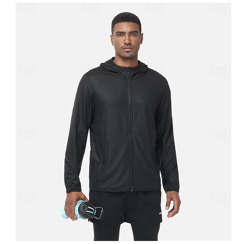 Men's Windbreaker Winter Stretchy Winter Sports Bike Top Black Black White Black Sliver Bike Wear2