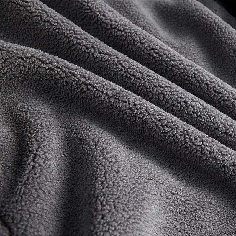 Men's Faux Suede Jacket Winter Jacket Fleece Jacket Cargo Jacket Vacation Daily Thermal Warm Pocket Fleece Fall Winter Plain Fashion Streetwear Lapel Regular Black Army Green Gray Jacket4