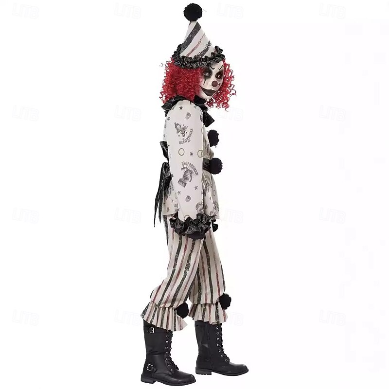 Joker Clown Halloween Outfits Costume It Dress Up Adults' Men's Women's Halloween Party Masquerade Easy Halloween Costumes Dress Up4