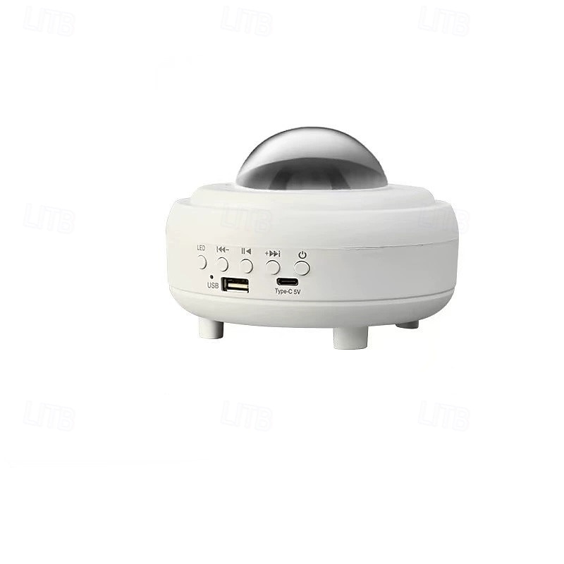 UFO Spaceship Projection Starry Sky Lamp Blue-tooth Speaker RGB LED Aurora Moon Lamp Bedroom Decor Flying Saucer Projection Lamp2