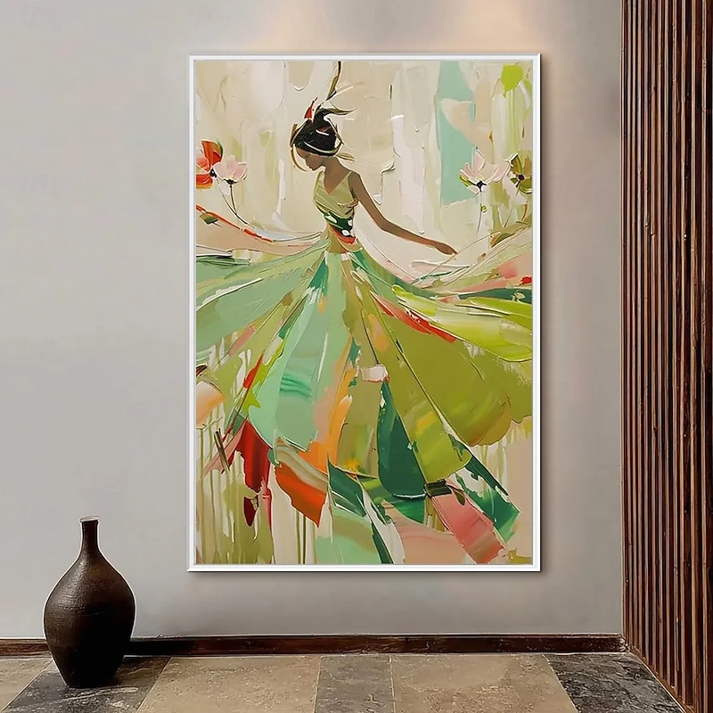 Abstract Figurative Oil Painting of Dancer