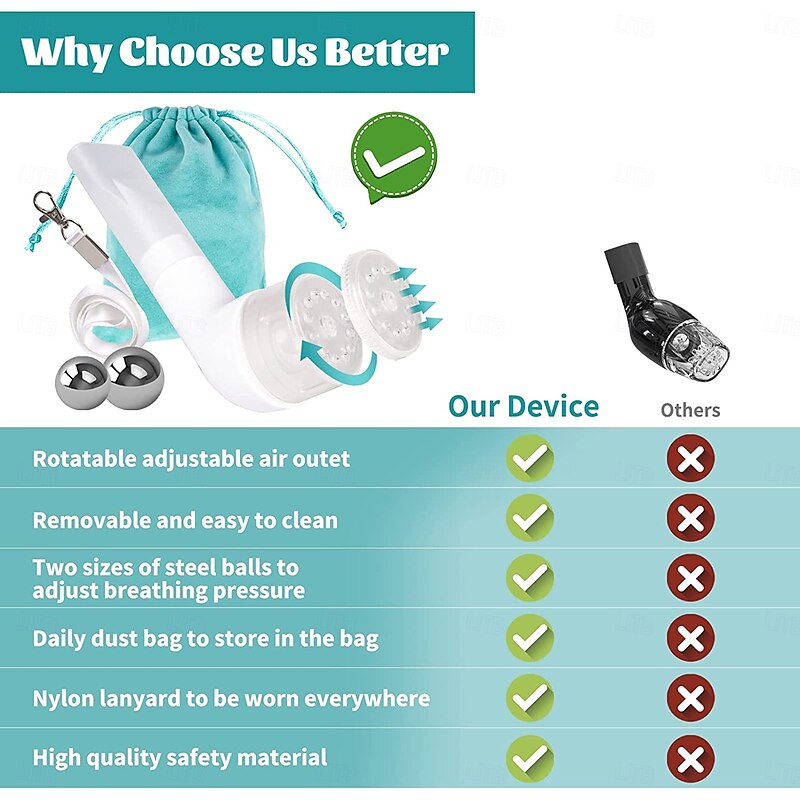 Breathing Vibration Trainer  OPEP Physical Vibration Sputum Remover4