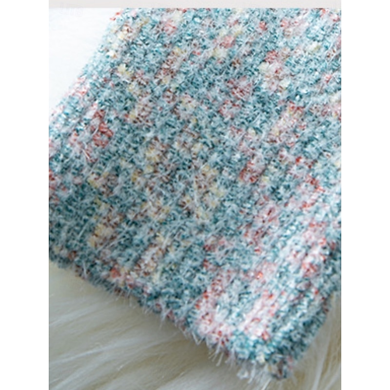 Women's Sweater Casual Soft Geometric Ribbed Crew Neck Knitted Long Sleeve Regular Tops Knit Outdoor Daily Weekend Gray Fall Winter3