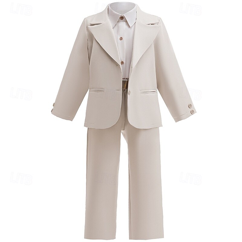 The Bad Guys Mr. Wolf Outfits Costume Fancy Dress Cosplay Movie Cosplay for Boys' Kids Halloween Carnival Performance Comic Con Anime Expo2