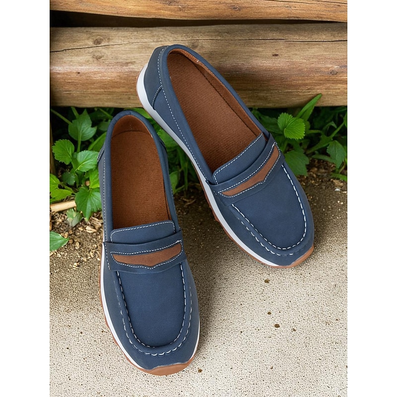 Women's Casual Loafers – Slip-On Faux Suede Driving Shoes with Comfort Sole for Work, Travel and Everyday Wear4