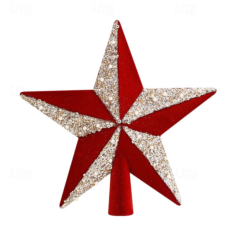Christmas Star Tree Topper, Shaped Star Ornament for Xmas Tree, Holiday Scene Decoration, Festive Tree Top Star Hanging, Home and Party Decor4