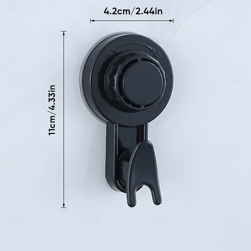 4 Pack Rotating Suction Cup Hooks – Strong Vacuum Adhesive Hooks, No Drilling, Wall-Mounted for Kitchen, Bathroom, Door, Clothes, and Home Organization4