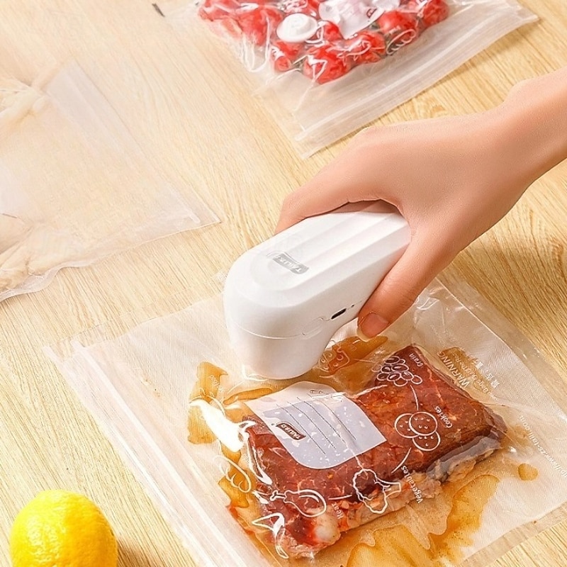 TAILI Vacuum Sealer For Food, Reusable Sous Vide Bags, Powerful Handheld Vacuum Sealer Machin, Sealing Clip, PA PE Material, Ideal for Cooking, Meal Prep & Long-Term Freshness3