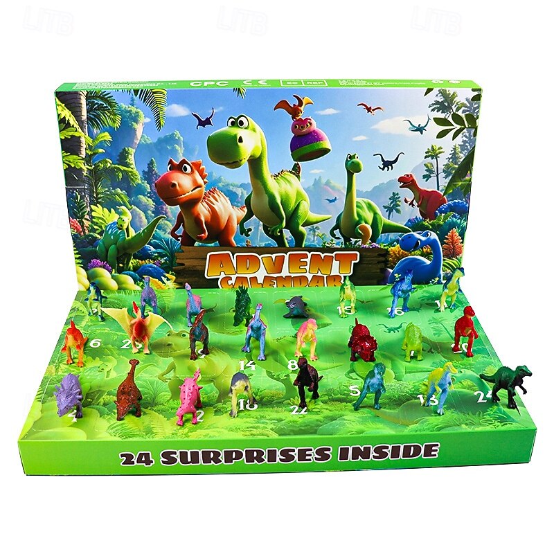 Advent Calendar 2025 Dinosaur Toys for Kids 24 Days Countdown Calendar to Christmas Surprise Toys Set with Different Dino Figure Ideal Xmas Gifts for Boys Girls Toddlers Teens 3 4 5 6 7 8 Years Old4