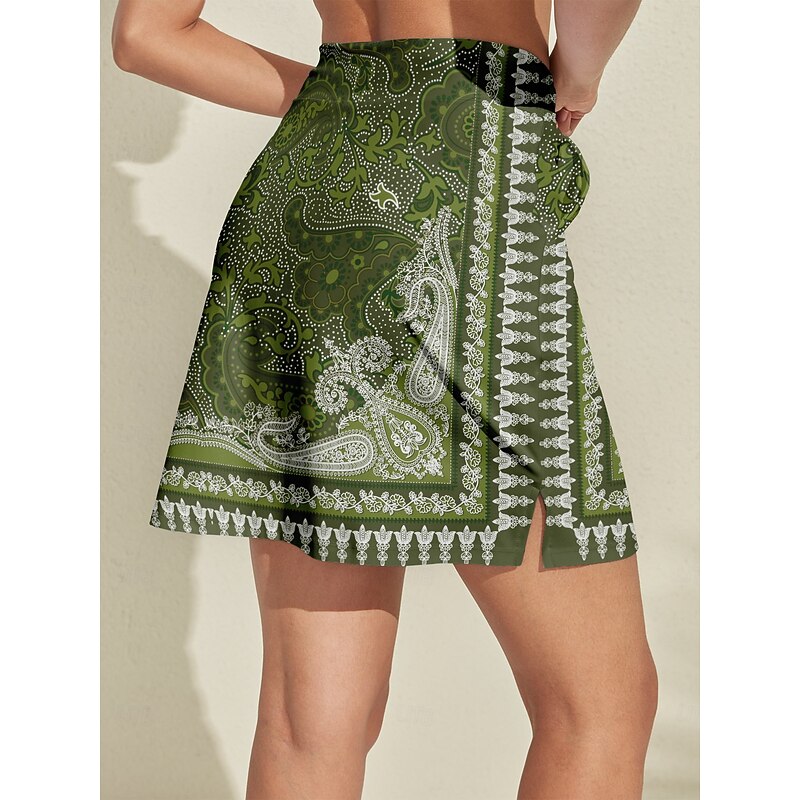 Women's Tennis Skirts Golf Skirts Green Skirt Ladies Golf Attire Clothes Outfits Wear Apparel2