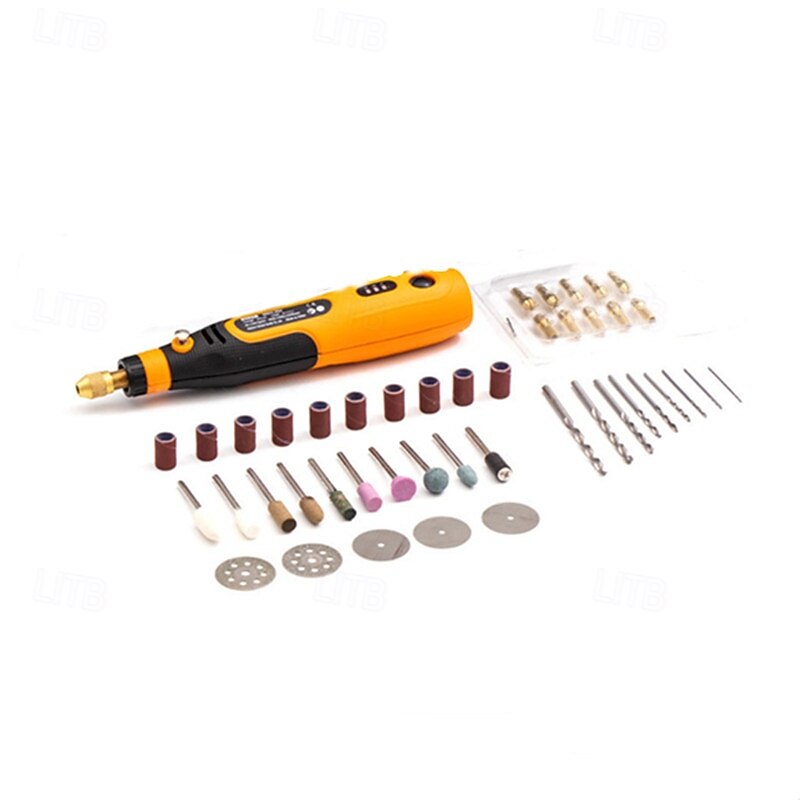 46pcs 3.6v Electric Grinding Pen Lithium Battery Manicure Carving Micro Electric Drill Type-c Grinding and Polishing Machine2