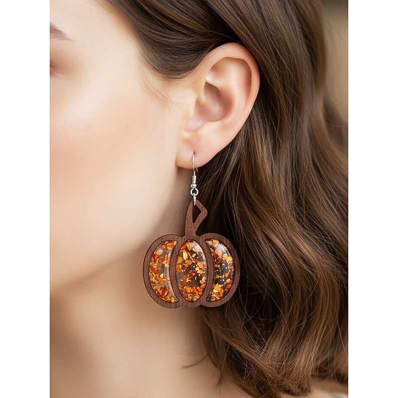 Women's Drop Earrings Hoop Earrings Acrylic Fashion Halloween Party Halloween Pumpkin