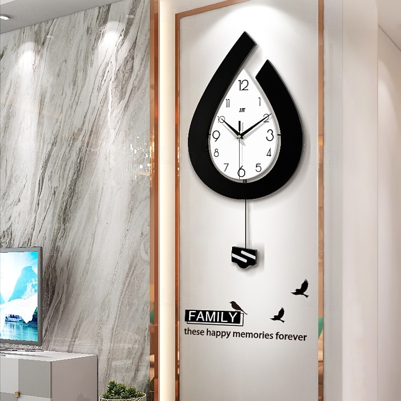 Large Water Drop  Wall Clock Living Room Modern Wall Clock Suitable for Home Bedroom Kitchen Office Decoration3