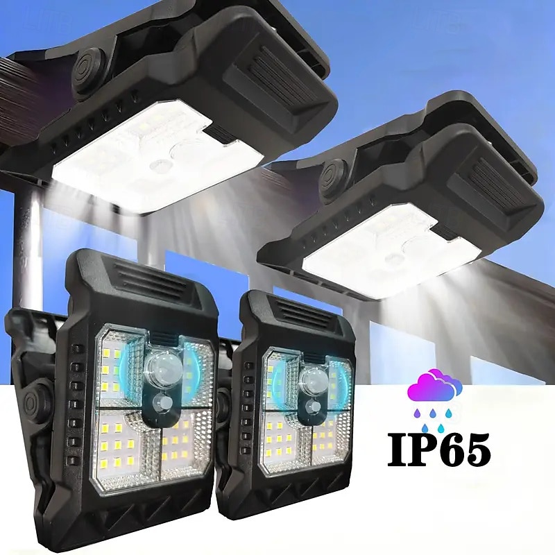 Outdoor Solar Safety Light Strip with Auto Switch Function - IP65 Waterproof 3 Lighting Modes (Timed/Dimmable/Brightness Hold)2