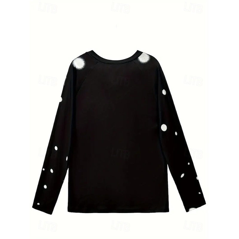 Christmas Women's T Shirt Graphic Snowman Vintage Stylish Classic Long Sleeve V Neck Regular Tops Daily Print Black and White Blue Green Beige Spring Fall Winter2